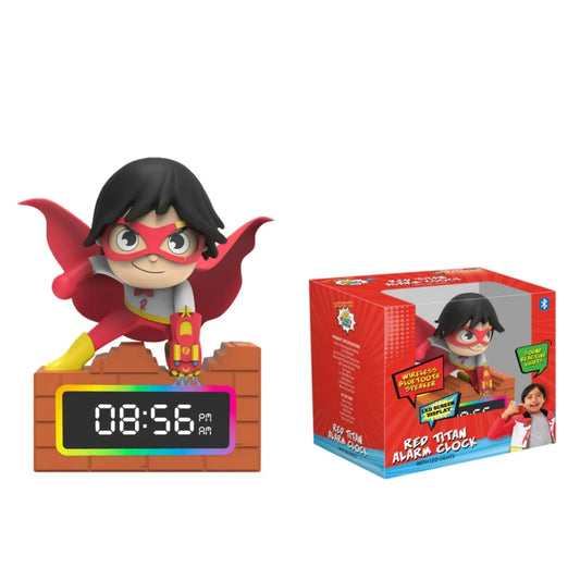 Ryan's World Red Titan Alarm Clock With LED Lights