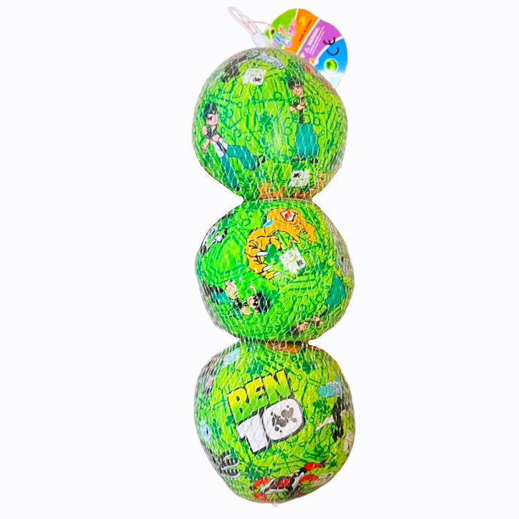 Ben 10 Theme Toy Soft Balls (3-Pack, 4" Diameter) Kids Outdoor Indoor Toy