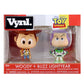 Funko Disney Pixar Toy Story Woody + Buzz Lightyear Vynl Action Figure