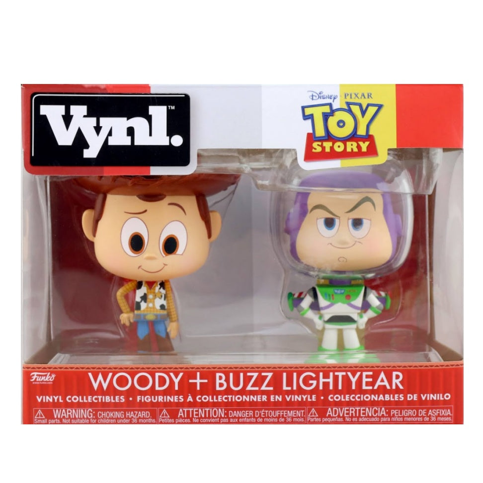 Funko Disney Pixar Toy Story Woody + Buzz Lightyear Vynl Action Figure