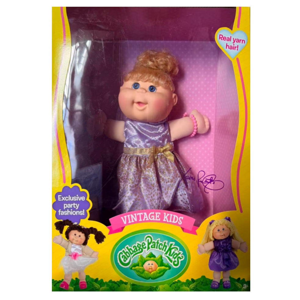 Cabbage Patch Kids Vintage Kids 14"- Purple Dress