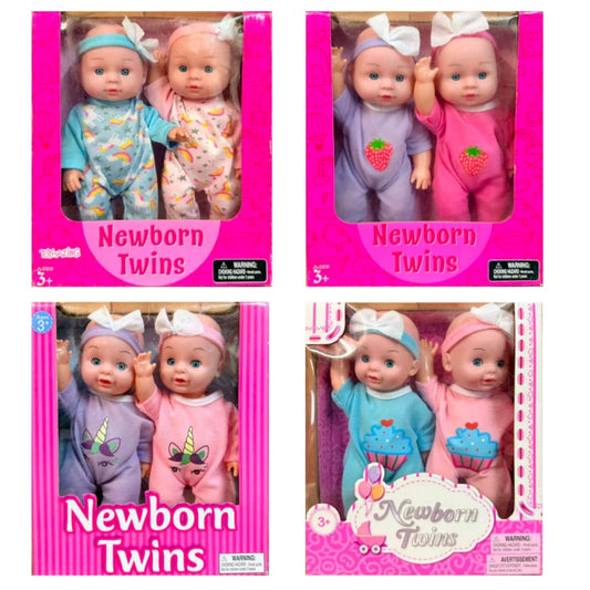 9“ Double the Cuddles! | Newborn Twins Baby Doll Collection