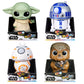 Star Wars Droidables & Friends Grogu, BB-8, R2-D2 & Chewbacca, 4" Electronic Figure