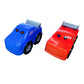 Pack of 2 Cartoon Toy Cars for Toddlers - Friction Powered Push and Go Vehicles
