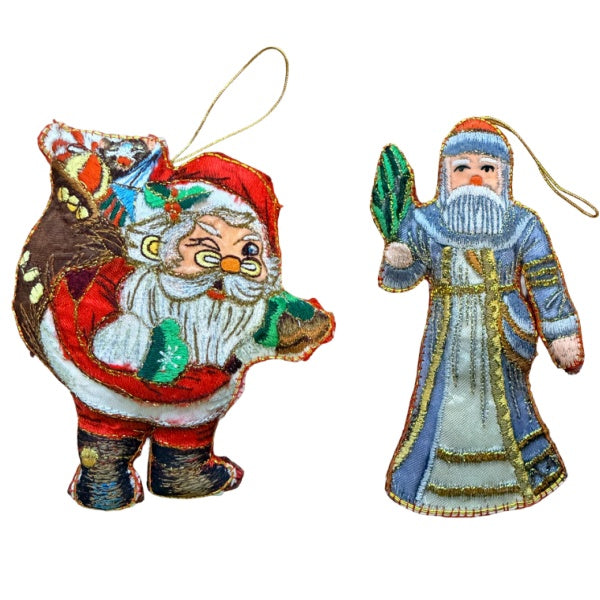 Santa Claus Hanging Christmas Ornament Tree Decoration 2 PCS