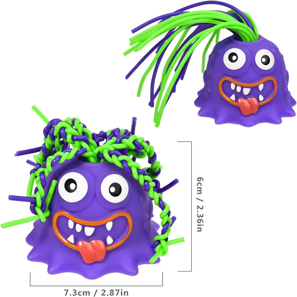 Funny Stress Relief Eye Monsters Pull Its Hair Sound Toy