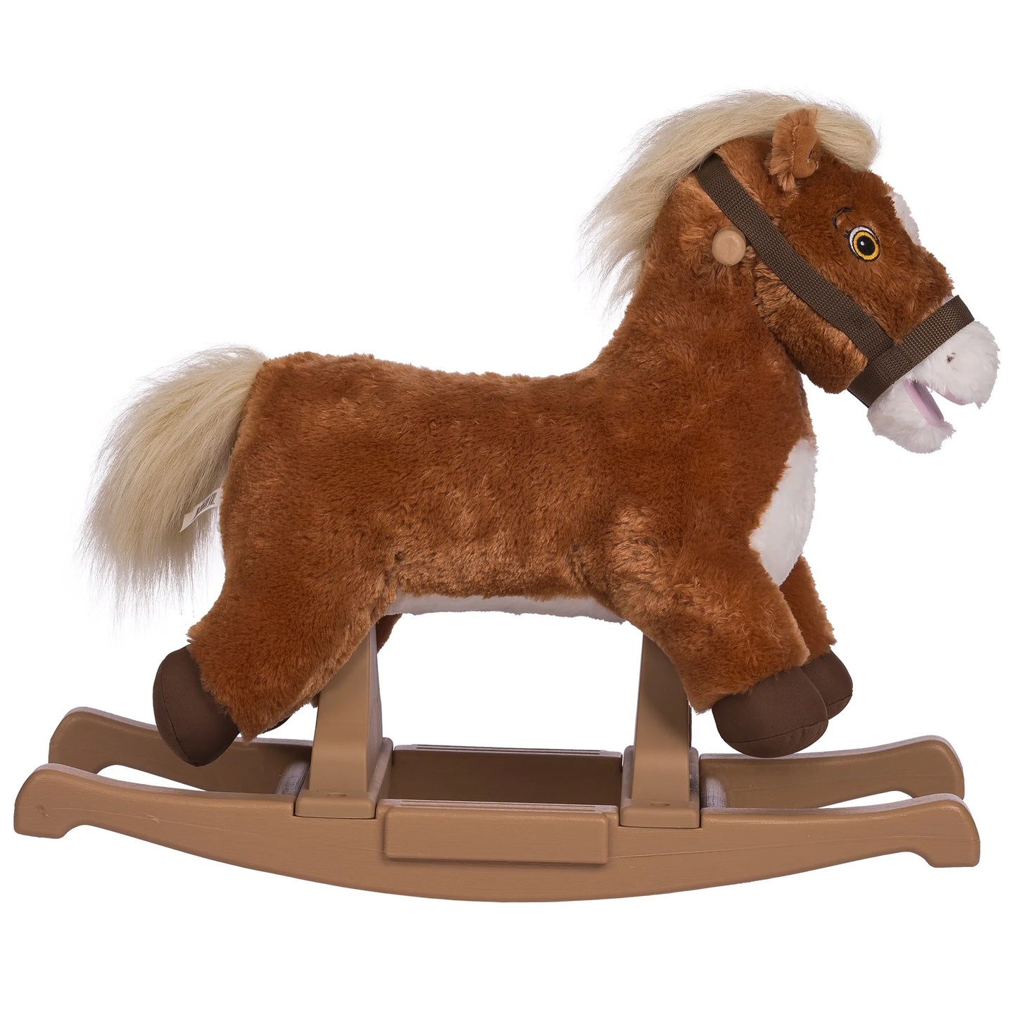 Rockin' Rider Pony Talks & Sings Soft Brown Rocking Horse