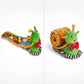 Interactive Roll-Up Snail & Caterpillar Baby Sensory Toy with Crinkle, Rattle & Mirror