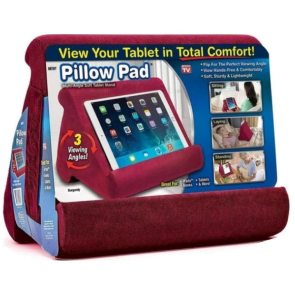 Pillow Pad Multi-Angle Soft iPad Tablet Stand - Red