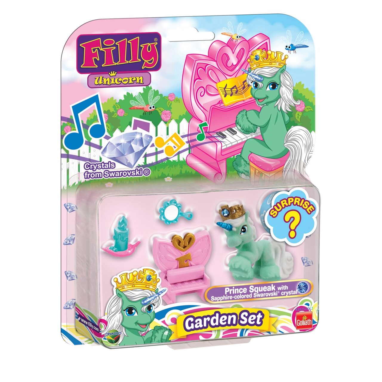 Filly Unicorn Garden Set Prince Squeak