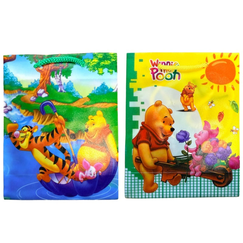 Pack of 12 x Winnie the Pooh Holiday Christmas Birthday Gift Party Bag