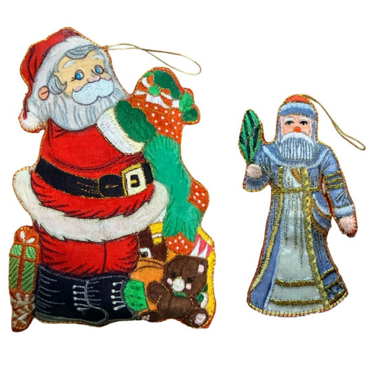 Santa Claus Hanging Christmas Ornament Tree Decoration 2 PCS