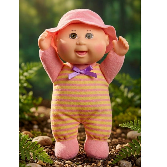 Cabbage Patch Kids Cuties, 9 Inches Pink Yellow Strip Doll Plush