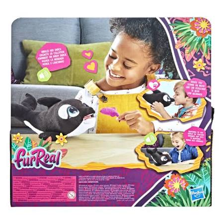 Hasbro FurReal Koi The Kisser Interactive Whale Soft Toy with Kiss Back Sounds
