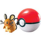 TOMY Pokemon Dedenne + Poke Ball Action Figure