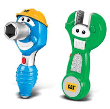 CAT Buildin' Crew Tool Team Kids Toy Hammer & Scottie Screwdriver/Ronnie Wrench & Sammy Socket