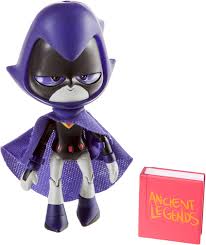 Jazware Teen Titan Go Raven with Ancient Spells Book Action Figure