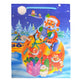 Pack of 12 x Santa Claus Holiday Christmas Gift Bag