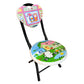 Kids Folding Metal Chair with Cute Cartoon Print