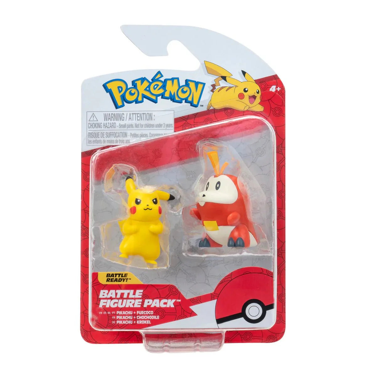 2" Pokémon Battle Ready! Battle Figure Pack Pikachu + Fuecoco Action Figure