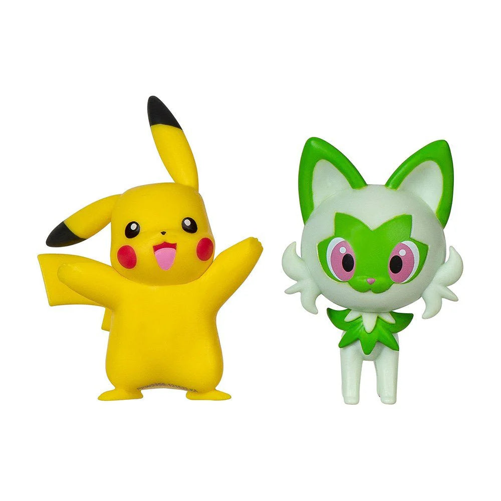 2" Pokémon Battle Ready! Battle Figure Pack Pikachu + Sprigatito Action Figure