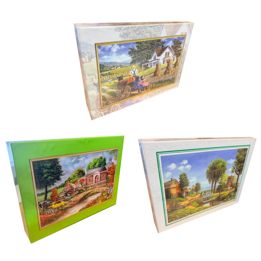500-Piece Countryside Landscape Jigsaw Puzzle