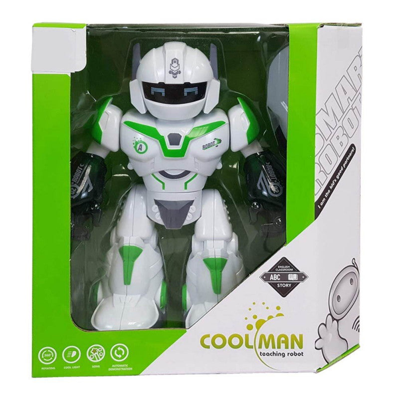 Cool Man Remote Control 360 Spinning Walking Teaching Robot