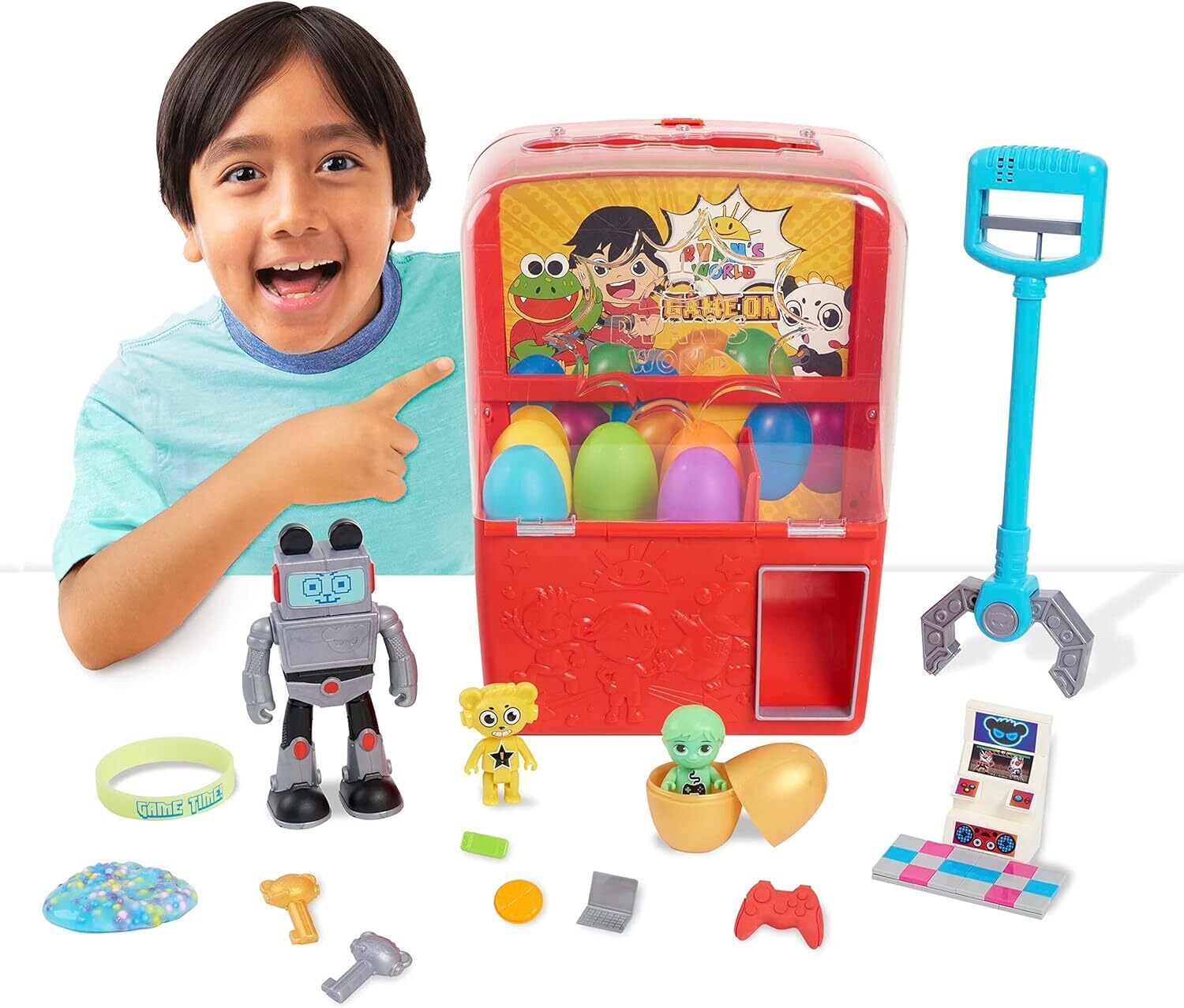 Ryan s World Mystery Claw Machine Playset and Figures Tek Toys