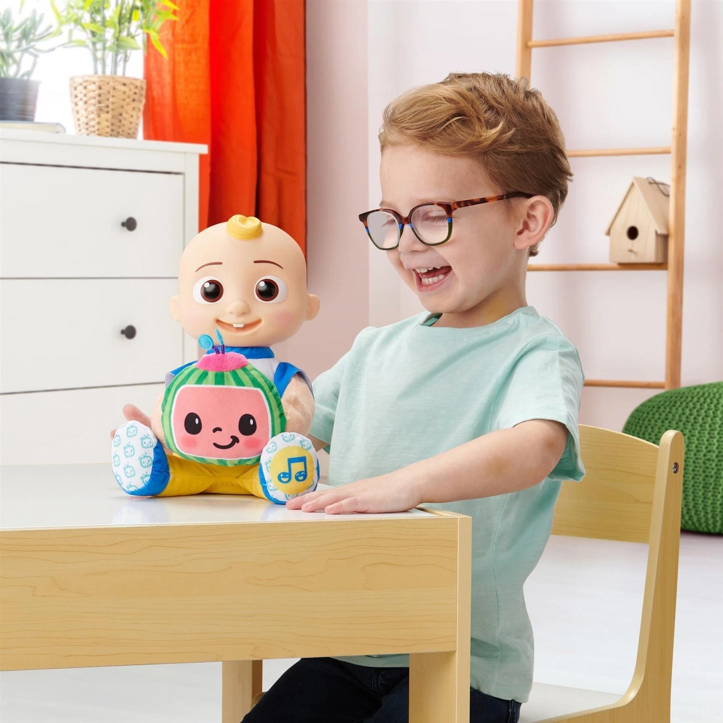 Cocomelon Peek a Boo JJ Cuddly Interactive Plush with Sounds and Phrases (No Box)