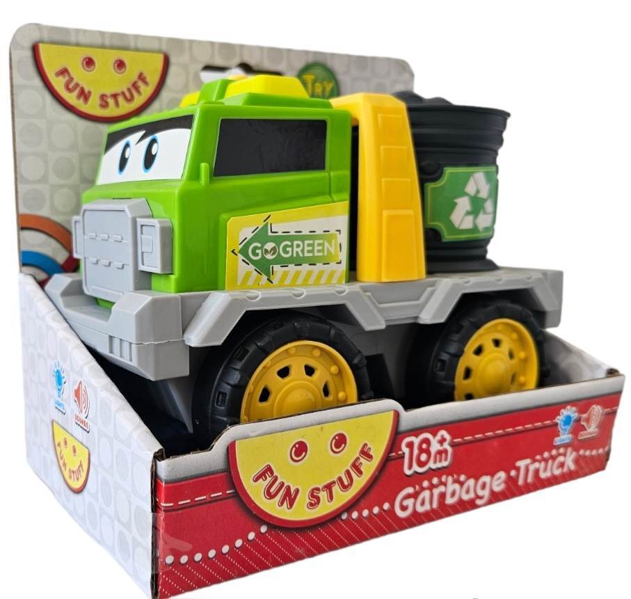 Toy Fire truck and Garbage Truck with Sound and Lights 18m+
