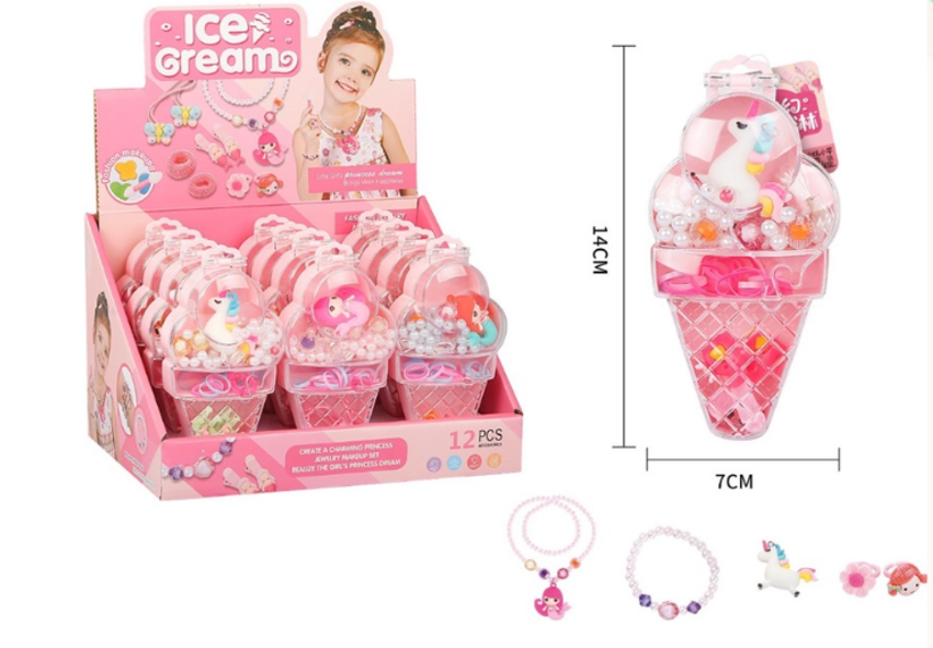 Ice Cream Fashion Jewellery Makeup Box for Kids