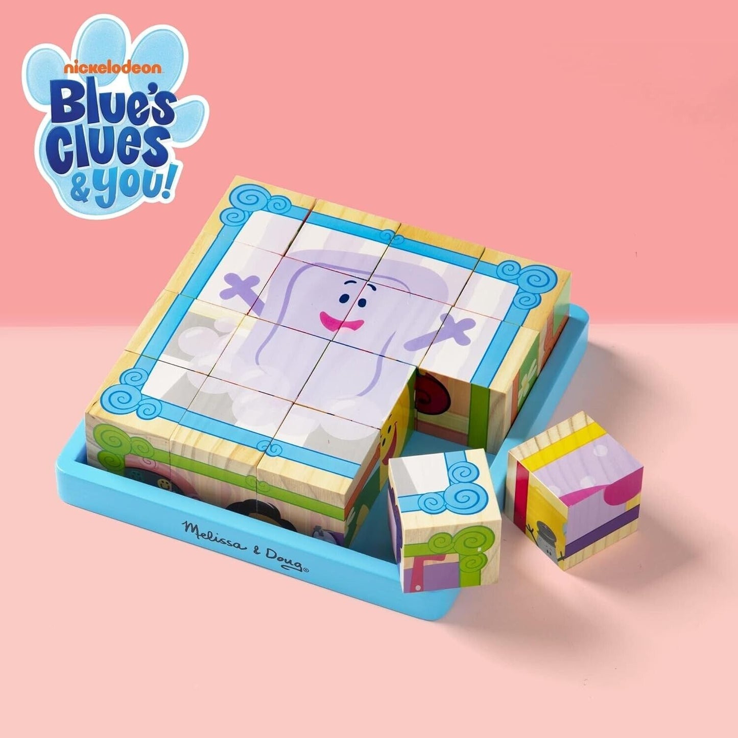 Melissa and Doug Blue's Clues & You! Cube Puzzle 16 pieces 3+