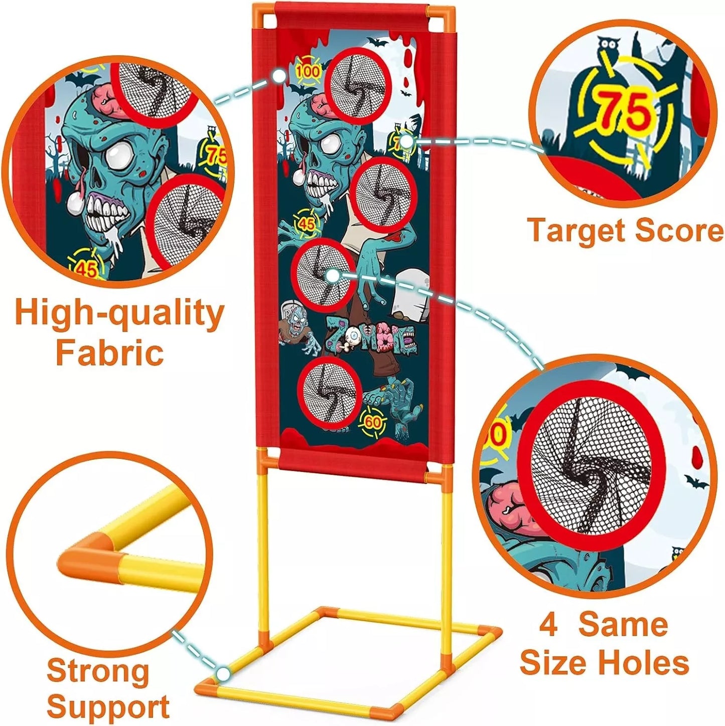 JELOSO Zombie Shooting Target Classic Game Play Set For Kids 3+