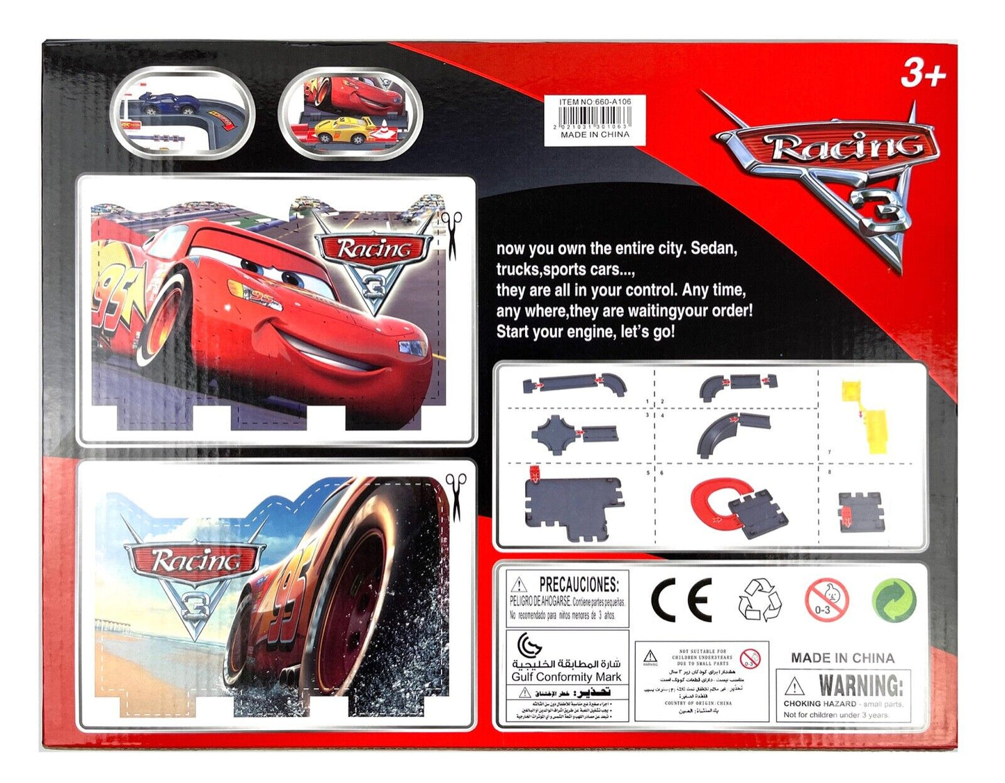 Lightning McQueen 29 Pcs Parking Garage Playset 