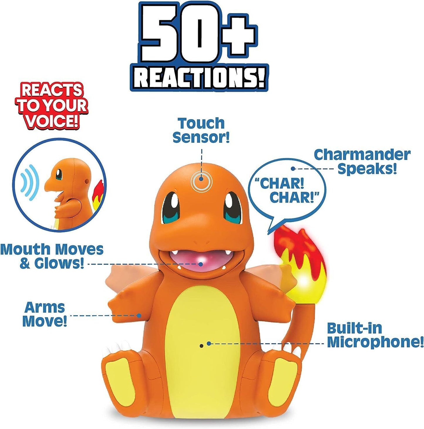 Pokémon My Partner Charmander Electronic & Interactive Toy with Sound & Motion