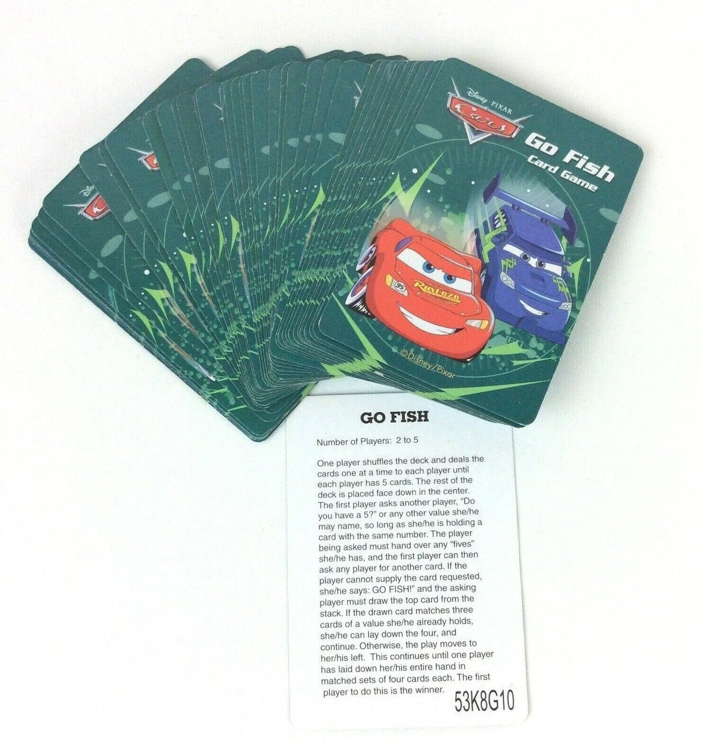 Disney Kids Card Game 3-Pack Set: Fairies, Princess, Cars (Ages 3+)