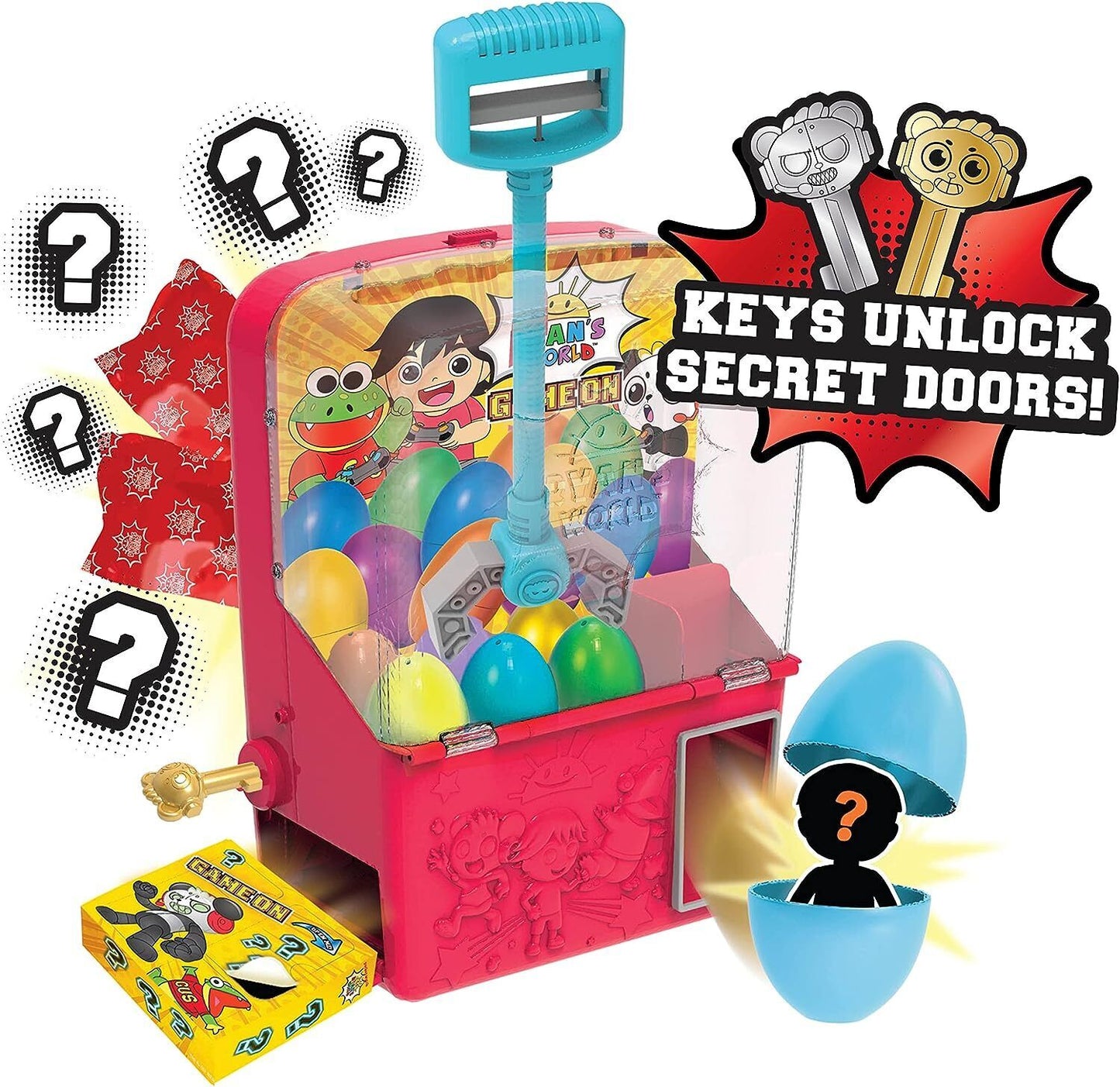 Ryan's World Mystery Claw Machine Playset and Figures