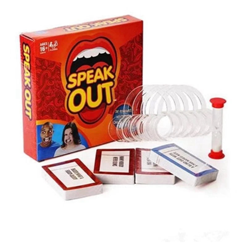 Speak Out Board Game (w 10 Mouthpieces) Mouthpiece Challenge 16+