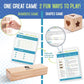 Giantville Large Tumbling Timber Wooden Blocks 54 Pieces with Dice
