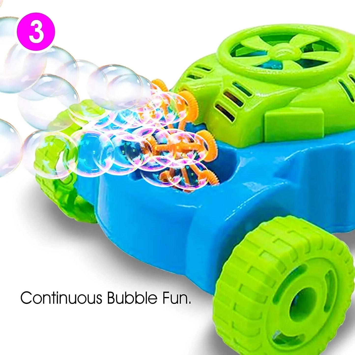 Lawn Mower Bubble Machine