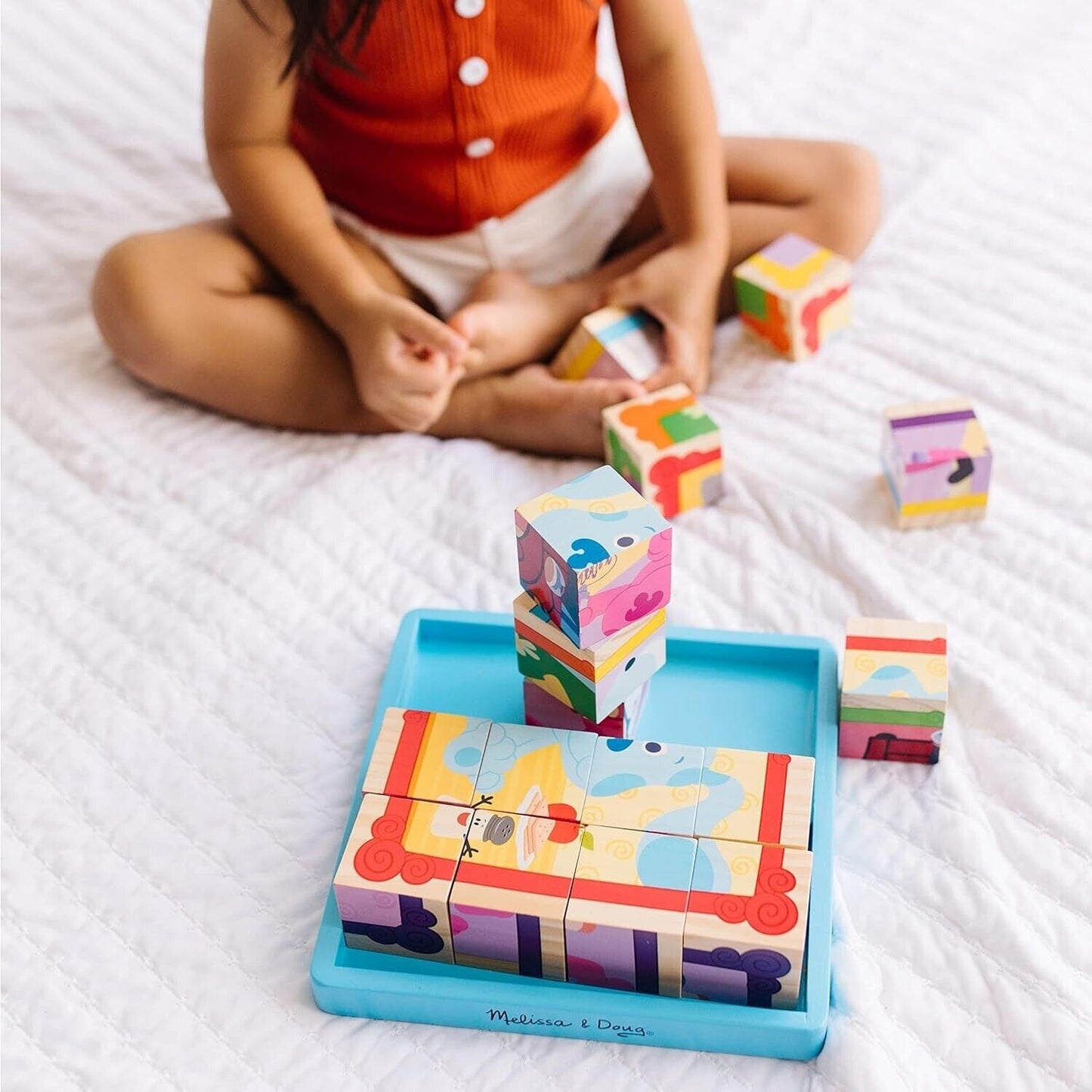 Melissa and Doug Blue's Clues & You! Cube Puzzle 16 pieces 3+