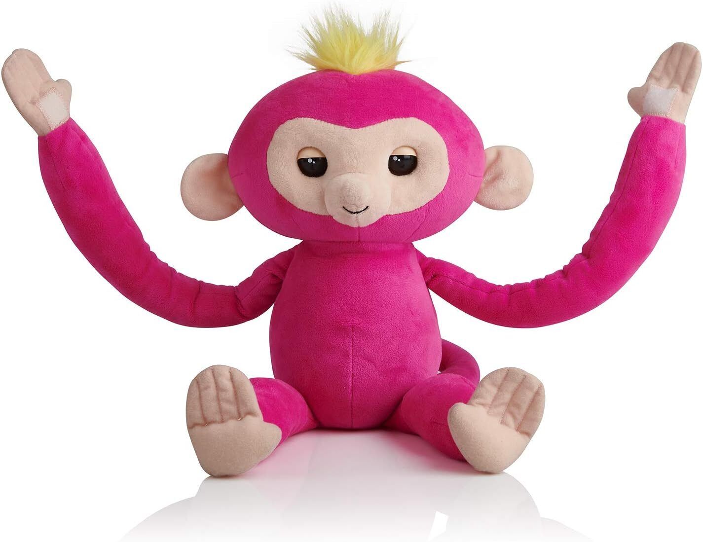 Fingerlings HUGS - Bella (Pink) Monkey Advanced Interactive Plush Baby Pet