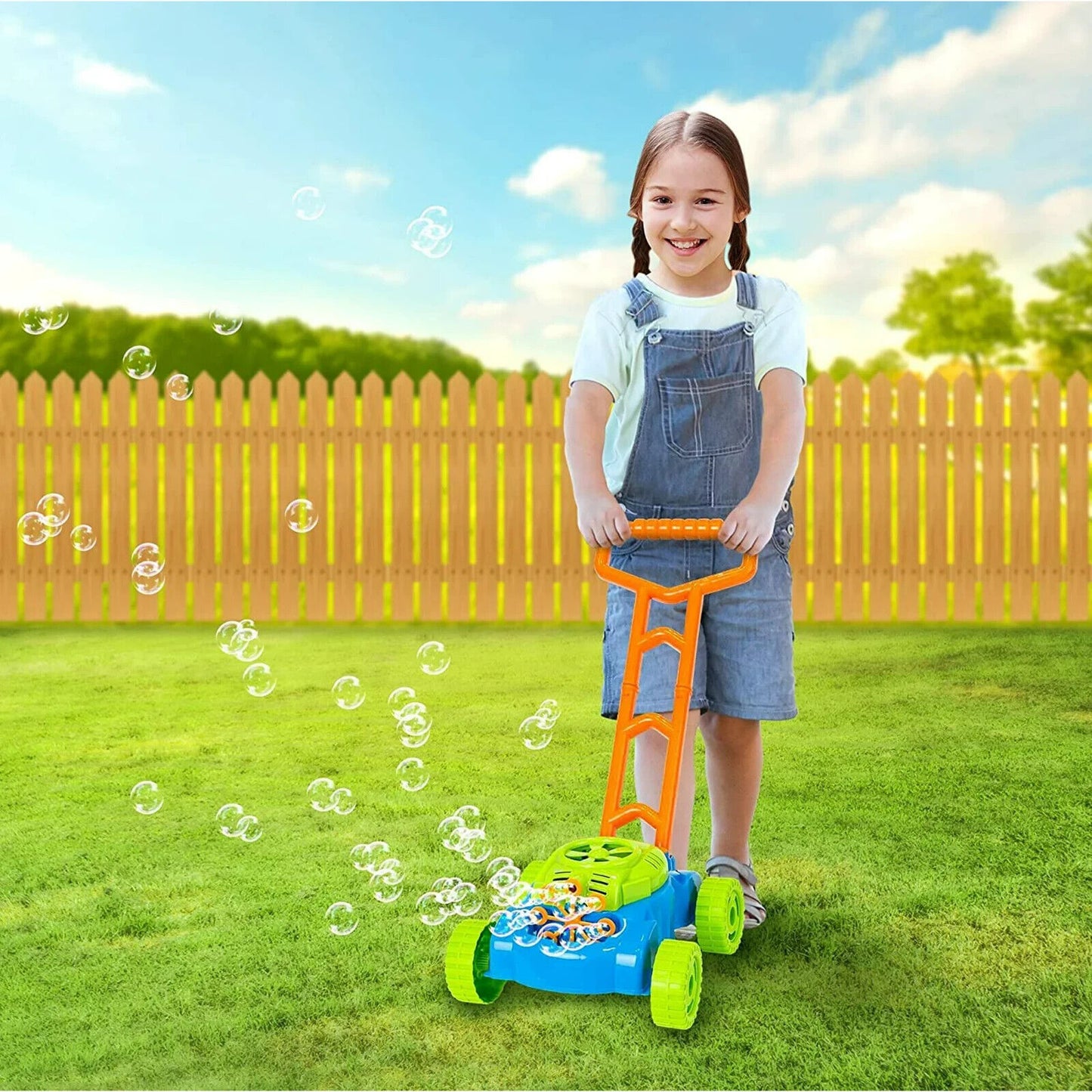 Lawn Mower Bubble Machine