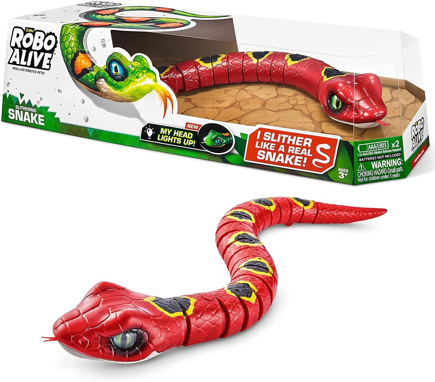 ZURU Robo Alive Slithering Snake Battery-Powered Robotic Toy