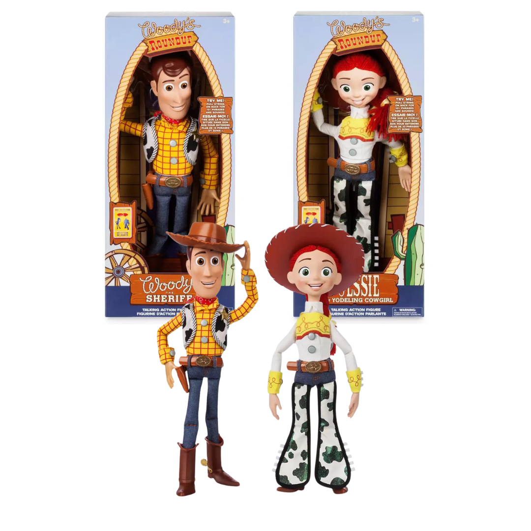 Disney Pixar Toy Story Interactive Talking Woody & Talking Jessie Action Figures