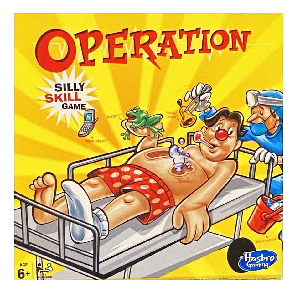 Hasbro Gaming - Operation - The Classic Silly Skill Game Mini Version