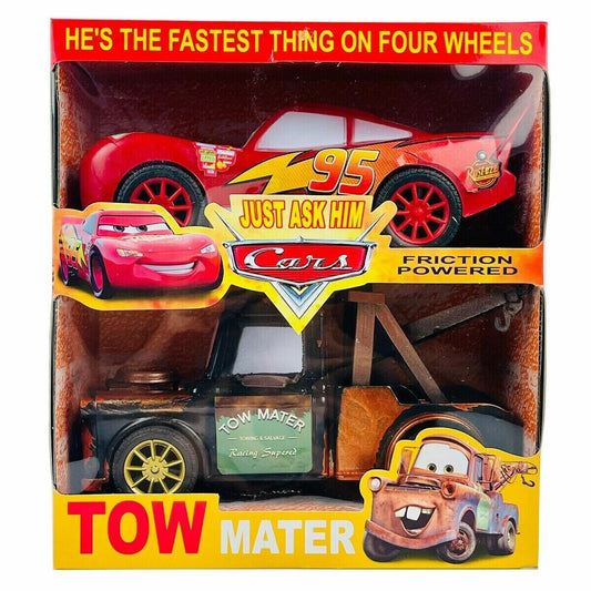 Cars Lightning McQueen and Tow Mater Friction Powered Cars 3+
