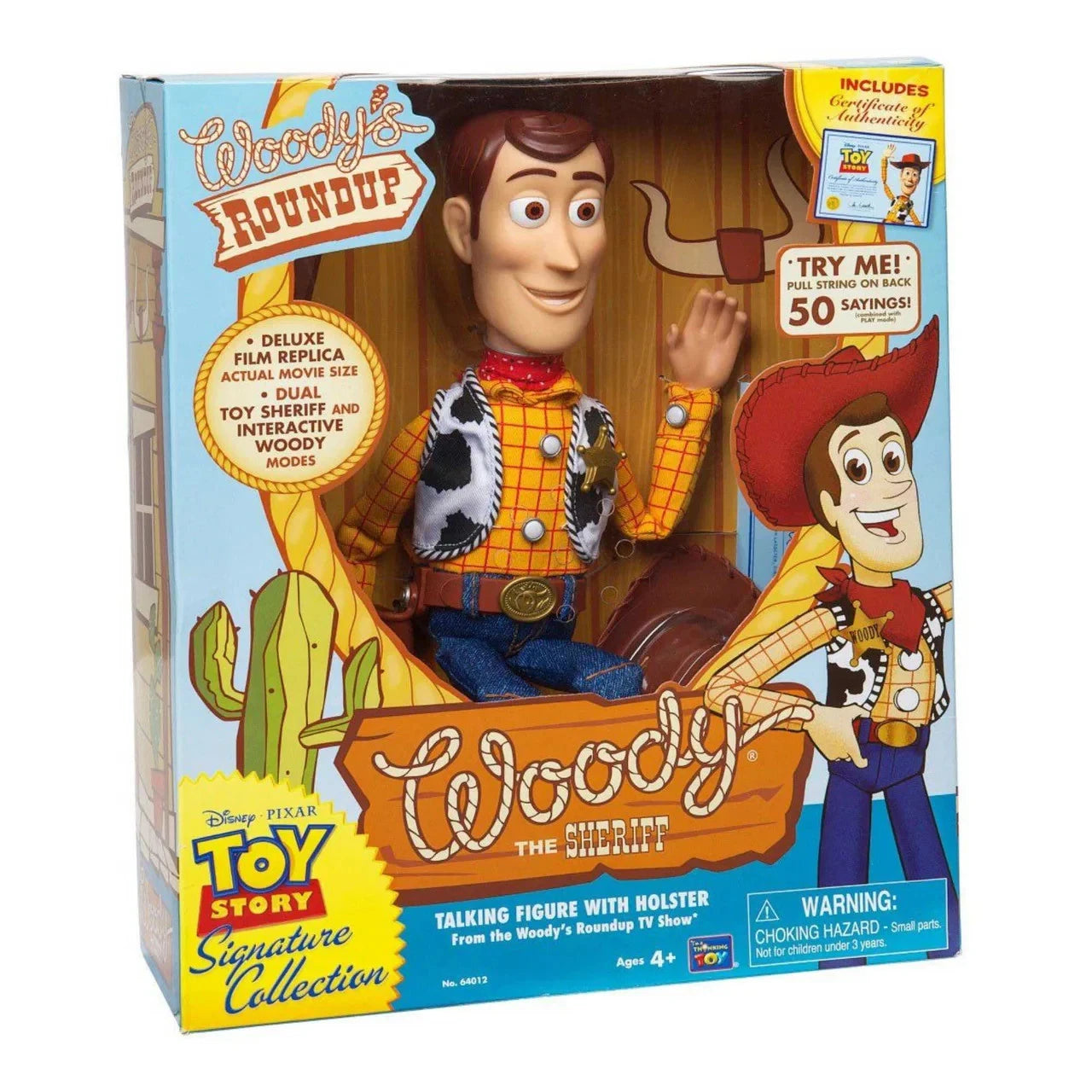 Disney Pixar Woody the Sheriff Talking Figure With Holster Toy Story Signature Collection