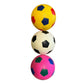Classic Inflatable Dimpled Toy Soccer Balls – Set of 3 (Yellow, White, Pink)