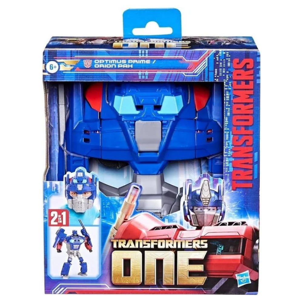 Hasbro Transformers One Optimus Prime 2 in 1 Convertible Mask and Figure Orion Pax